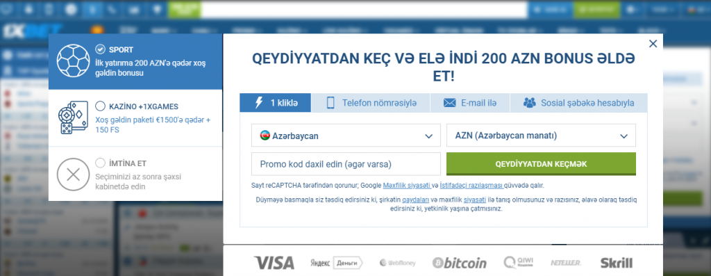 1xbet az